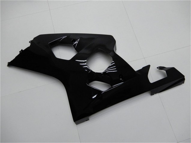 Beste Suzuki GSXR 600/750 Motorrad Verkleidung 2004-2005 - Glanzendes Schwarz