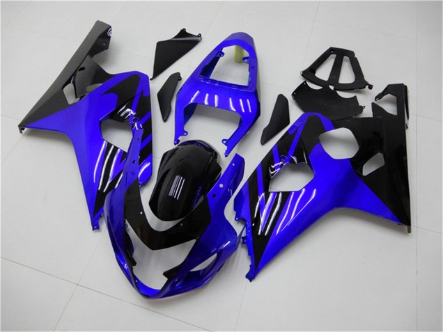 Beste Suzuki GSXR 600/750 Motorrad Verkleidung 2004-2005 - Blau Glanzendes Schwarz