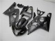 Beste Suzuki GSXR 600/750 Motorrad Verkleidung 2004-2005 - Grau Schwarz Flamme