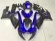 Beste Suzuki GSXR 600/750 Motorrad Verkleidung 2006-2007 - Blau Matt Schwarz
