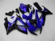 Beste Suzuki GSXR 600/750 Motorrad Verkleidung 2006-2007 - Blau Glanzendes Schwarz