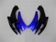 Beste Suzuki GSXR 600/750 Motorrad Verkleidung 2006-2007 - Blau Glanzendes Schwarz