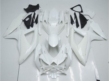 Beste Suzuki GSXR 600/750 Motorrad Verkleidung 2008-2010 - Weiss