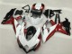 Beste Suzuki GSXR 600/750 Motorrad Verkleidung 2008-2010 - Weiss Rot Glanzendes Schwarz