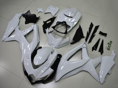 Beste Suzuki GSXR 600/750 Motorrad Verkleidung 2008-2010 - Glanzendes Weiss