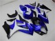 Beste Suzuki GSXR 1000 Motorrad Verkleidung 2007-2008 - Weiss Blau Schwarz Kein Aufkleber
