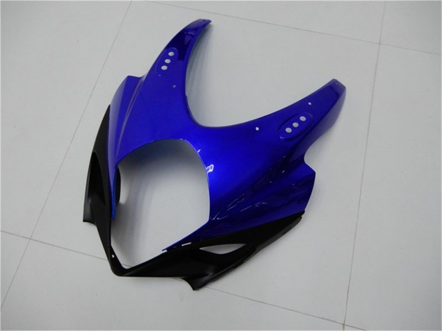 Beste Suzuki GSXR 1000 Motorrad Verkleidung 2007-2008 - Weiss Blau Schwarz Kein Aufkleber