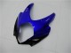 Beste Suzuki GSXR 1000 Motorrad Verkleidung 2007-2008 - Weiss Blau Schwarz Kein Aufkleber