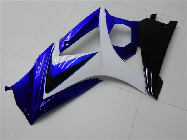 Beste Suzuki GSXR 1000 Motorrad Verkleidung 2007-2008 - Weiss Blau Schwarz Kein Aufkleber