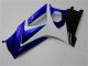 Beste Suzuki GSXR 1000 Motorrad Verkleidung 2007-2008 - Weiss Blau Schwarz Kein Aufkleber