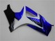 Beste Suzuki GSXR 1000 Motorrad Verkleidung 2007-2008 - Weiss Blau Schwarz Kein Aufkleber