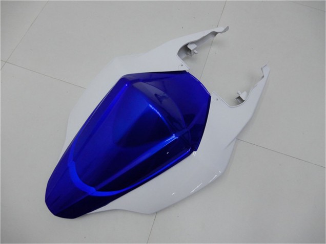 Beste Suzuki GSXR 1000 Motorrad Verkleidung 2007-2008 - Weiss Blau Schwarz Kein Aufkleber