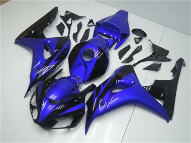 Beste Honda CBR1000RR Motorrad Verkleidung Kit 2006-2007 - Blau Glanzendes Schwarz