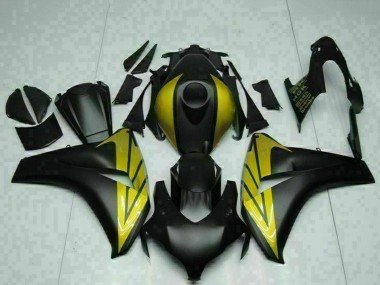 Beste Honda CBR1000RR Motorrad Verkleidung 2008-2011 - Matt Schwarz Gold