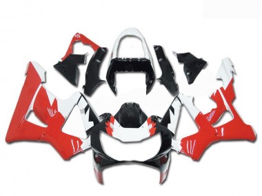 Beste Honda CBR900RR 929RR Motorrad Verkleidung 2000-2001 - Weiss Rot Glanzendes Schwarz