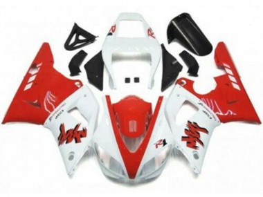 Beste Yamaha YZF R1 Motorrad Verkleidung 1998-1999 - Weiss Rot