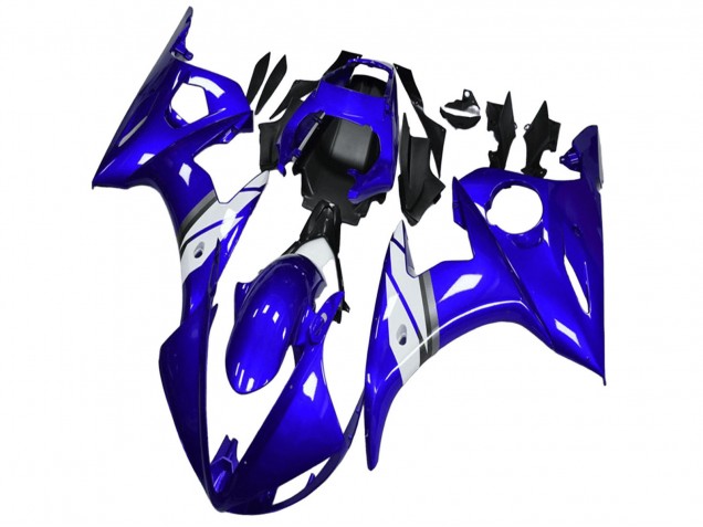 Beste Yamaha YZF R6 Motorrad Verkleidung 2003-2004 - Blau Weiss