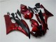 Beste Yamaha YZF R6 Motorrad Verkleidung Kit 2006-2007 - Rot Matt Schwarz