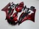 Beste Yamaha YZF R6 Motorrad Verkleidung Kit 2006-2007 - Rot Matt Schwarz