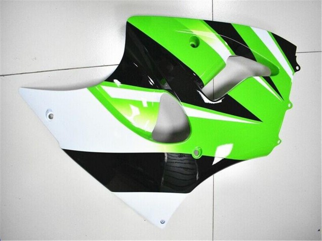 Beste Kawasaki ZX6R Motorrad Verkleidung Kit 2000-2002 - Grun Weiss Schwarz