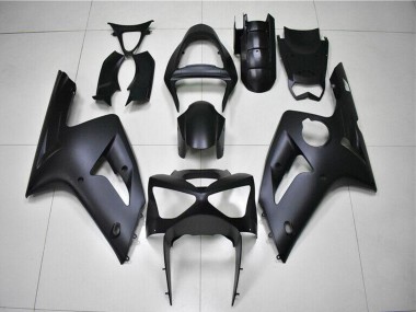 Beste Kawasaki ZX6R Motorrad Verkleidung 2003-2004 - Matt Schwarz