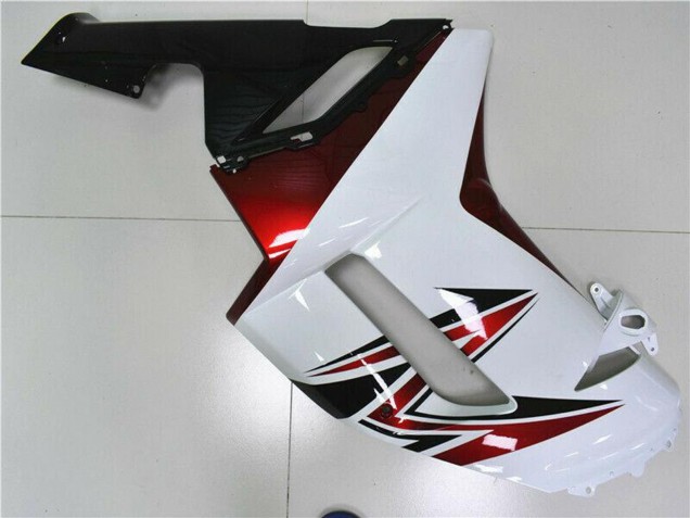 Beste Kawasaki ZX6R Motorrad Verkleidung 2007-2008 - Weiss Schwarz Rot