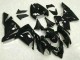 Beste Kawasaki ZX10R Motorrad Verkleidung 2004-2005 - Glanzendes Schwarz