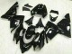 Beste Kawasaki ZX10R Motorrad Verkleidung 2004-2005 - Glanzendes Schwarz