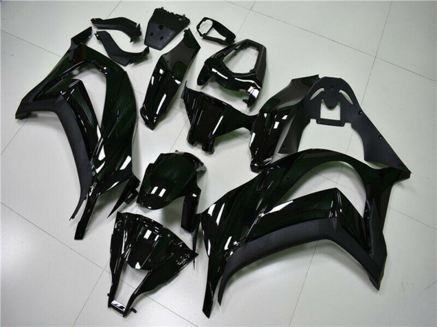 Beste Kawasaki ZX10R Motorrad Verkleidung 2011-2015 - Glanzendes Schwarz