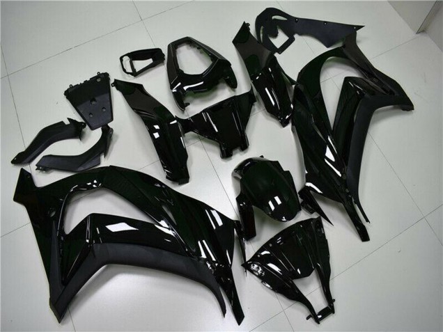 Beste Kawasaki ZX10R Motorrad Verkleidung 2011-2015 - Glanzendes Schwarz