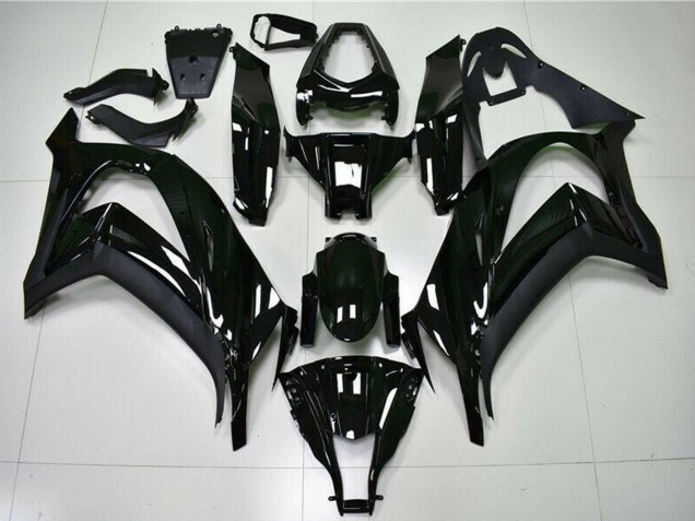 Beste Kawasaki ZX10R Motorrad Verkleidung 2011-2015 - Glanzendes Schwarz