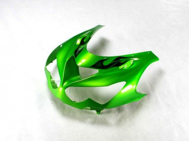 Beste Kawasaki ZX14R ZZR1400 Motorrad Verkleidung 2012-2024 - Grun Glanzendes Schwarz