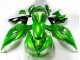 Beste Kawasaki ZX14R ZZR1400 Motorrad Verkleidung 2012-2024 - Grun Glanzendes Schwarz