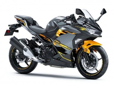 Beste Kawasaki EX400 Motorrad Verkleidung 2018-2024 - Schwarz Grau Orange