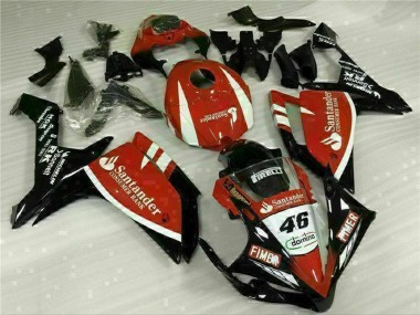 Beste Yamaha YZF R1 Motorrad Verkleidung 2007-2008 - Rot Weiss Schwarz Fimer Santunder 46