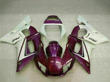Beste Yamaha YZF R6 Motorrad Verkleidung 1998-2002 - Weiss Lila
