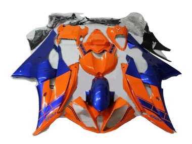 Beste Yamaha YZF R6 Motorrad Verkleidung 2008-2016 - Orange Blau