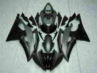 Beste Yamaha YZF R6 Motorrad Verkleidung 2008-2016 - Grau Matt Schwarz