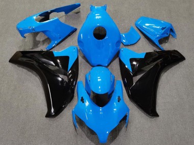 Beste Honda CBR1000RR Motorrad Verkleidung 2008-2011 - Babyblau Glanzendes Schwarz