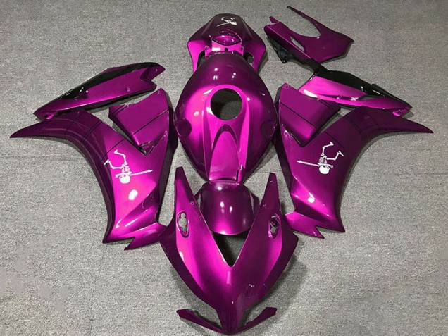 Beste Honda CBR1000RR Motorrad Verkleidung 2012-2016 - Dunkel Rosa Glanzendes Schwarz