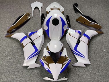 Beste Honda CBR1000RR Motorrad Verkleidung 2012-2016 - Weiss Blau Braun