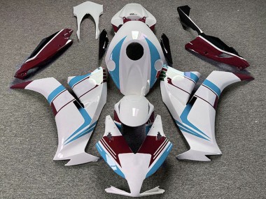Beste Honda CBR1000RR Motorrad Verkleidung 2012-2016 - Weiss Hellblau Kastanienbraun Rot