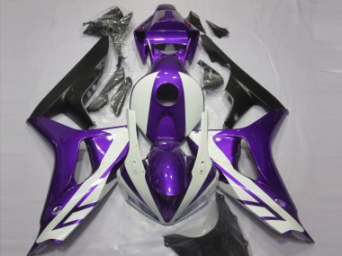 Beste Honda CBR1000RR Motorrad Verkleidung 2006-2007 - Lila Weiss Matt Schwarz