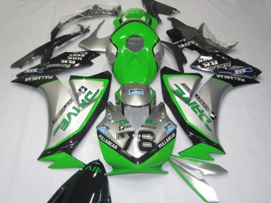 Beste Honda CBR1000RR Motorrad Verkleidung 2012-2016 - Silber Grun Glanzendes Schwarz