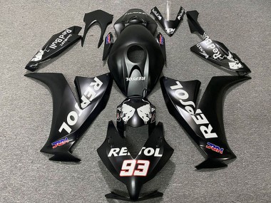 Beste Honda CBR1000RR Motorrad Verkleidung 2012-2016 - Matt Schwarz Weiss Repsol HRC 93