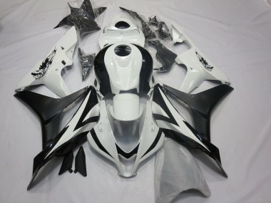 Beste Honda CBR600RR Motorrad Verkleidung 2007-2008 - Weiss Matt Schwarz OEM Stil