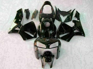 Beste Honda CBR600RR Motorrad Verkleidung 2005-2006 - Glanzendes Schwarz Weiss