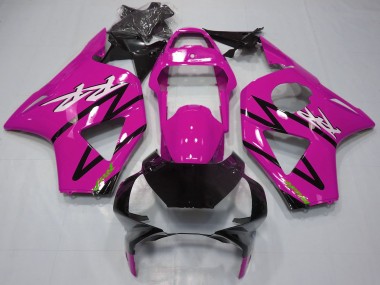 Beste Honda CBR954RR Motorrad Verkleidung Kit 2002-2003 - Rosa Glanzendes Schwarz