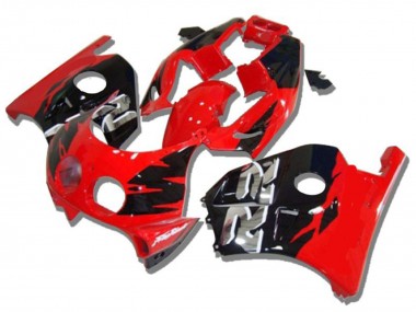 Beste Honda CBR250RR Motorrad Verkleidung 1990-1998 - Rot Glanzendes Schwarz Silber RR