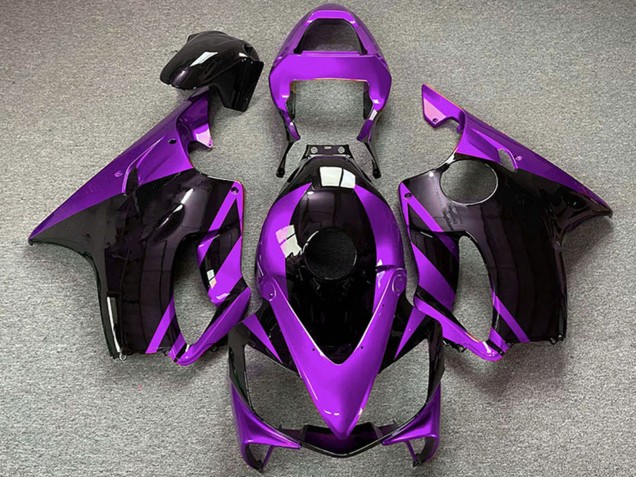 Beste Honda CBR600 F4i Motorrad Verkleidung 2001-2003 - Lila Glanzendes Schwarz
